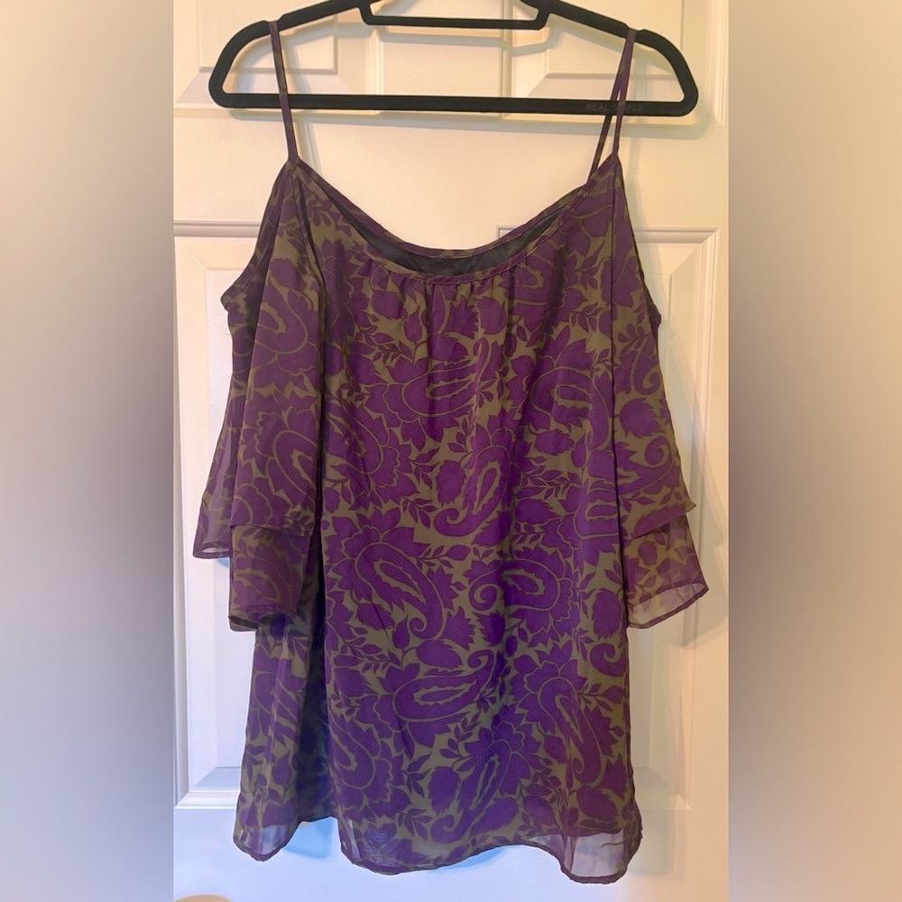 Show Me Your Mumu Paisley Cold Shoulder Tunic Dress - Size Small